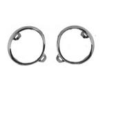 Set Marcos Cromo Luz Antiniebla para Renault Mégane 2014 Al 2015 OEM 261527339R
