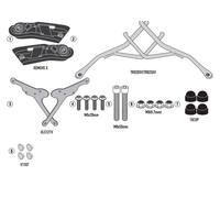 Set Marcos GIVI tr6407 para Bolsas Suave Lateral, Street Twin, Bonneville t100 /