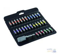 Set 31 Bits Coloridos Mplus 25 Mm. Con Porta Insertos Para Atornillador Fi99563