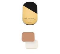 Set Max Factor Facefinity Compact Foundation 005 Sand 10g + Refill - Base Vegana, Cobertura Completa y Acabado Mate 24h SPF20