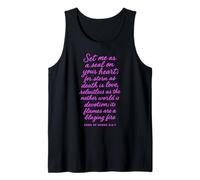 Set Me As A Seal On Your Heart Canción De Cantares 8:6 Biblia Dios Camiseta sin Mangas