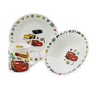 Set merienda ceramica en caja regalo 3 pcs (cuenco, plato, taza) de Cars - Disney