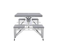 Set Mesa Camping Plegable Vidaxl 30x27x40cm MKP