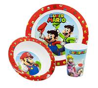 SET MICRO KIDS 3 PCS (PLATO, CUENCO Y VASO 260 ML) SUPER MARIO