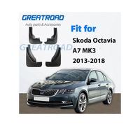 Set Molded Car Mud Flaps for Skoda Octavia A7 5E 2013-2018 Mudflaps Splash Guards Mud Flap Mudguards Fender Front Rear Styling