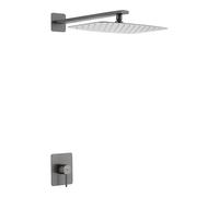 SET MONOMANDO EMPOTRADO 1 VÍA FIRENZE IMEX CON ROCIADOR BLACK GUN METAL