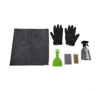 Set Monumentos con Pulverizador y Esponja para suave Set Monumentos | Cepillo cerdas suaves, raspador plástico 4 pulgadas, bayeta microfibra, pulverizador ergonómico, sin dañar superficie