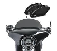 Set Moto Parabrisa M + Bolsas interiores para Harley Sport Glide 18-22 SL2