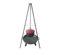 Set multi-parrilla 4 en 1 giratoria con brasero 60 cm