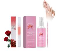Set Nail Polish para Remover, Aceite Cuticulas Uñas, Removedor Quita Esmalte Uñas Permanente, para la Reparación de Uñas Secas y Agrietadas y el Cuidado de Las Uñas, Apto para Todo Tipo de Uñas