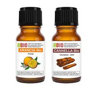 Set Naranja y Canela Bio Aceite Esencial 100% Puro - Uso Alimentario Terapeutico Cosmetico Aromaterapia - Laborbio
