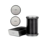 (set nero 2 - Spedizione in 24 ore) Afhilacoltelli a rulli per coltelli a lama dritta, kit per affilare