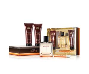 Set new brand: volcano, eau de toilette, for men, 100 ml + volcano, ea