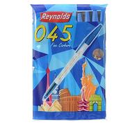 Set of 10 Reynolds 045 fine carbure Non smudge ball Point pens BLUE by Reynolds