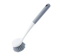 Set of 2 Dish Scrubber, 6.5cm Kitchen Scrub Brush with Handle, Hard Bristle Cleaning Set for Grease Stain Removal, Dishwasher Safe Sink and Cookware Scrubbing Tool for Pots, Pans, Restaurant, Kitchen