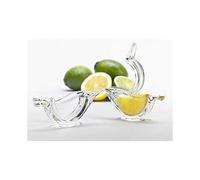 Set of 2 Individual Design Lemon SqueezerSmall transparent fruit squeezer