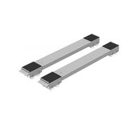 Set Of 2 Moblies Washing Machine Transport Castors Under Chassis,freezer Up To 300 Kg,with 24 Wheels,gray