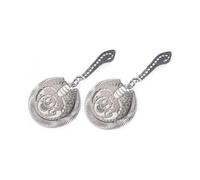 Set of 2 Professional Cocktail Strainer with Stability Notch Scorpion Shape Design 304 Stainless Steel Barware Mixology Bar Strainer