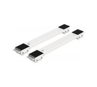 Set Of 2 Washing Machine Transport Castors Under The Chassis for Washing Machine, Refrigerator, Dryer, Freezer Up To 300 Kg, with 24 Castors, Brake, W