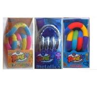 Set of 3 Assorted Tangle Jr. Fidget Toys - Fuzzy, Metallic and Textured by Tangle