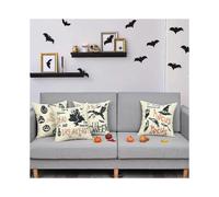 Set Of 3 Halloween Skeleton Hand Throw Pillow Cover, Home Decor Pillow Case Sofa Cushion Cover 18 X 18 In, Halloween Decoration, Indoor Outdoor Decora