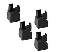 Set of 4 Bed Risers Heavy Duty Furniture Booster Pad with Adjustable Screw Clamp, Heightened Coffee Table Pad, Furniture Leg Extenders for Bed Table Chair Sofa (Raise 5cm,Black)