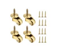Set of 4 brass rollers with THT screws