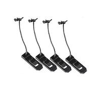 Set of 4 Clip-on Surfboard Fins - Surfing and Watersports Accessories