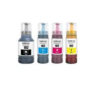 Set of 4 Ink Bottles 127ml/70ml to replace Epson 102 Compatible/non-OEM from Go Inks