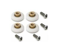 Set of 4 replacement rollers for shower sliding door M4 screws included diameter 19mm easy installation VHV