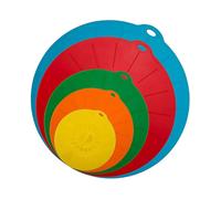Set of 5 Heat Resistant Microwave Covers, Silicone Lid Covers - Various Sizes