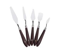 Set of 5 Stainless Steel Oil Painting Palette Knife Paint Squeegee for Mixing Artist Oil Paint Colors