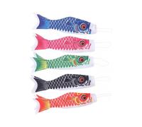 Set of 5 Windsocks Garden Windsock, 40 CM Fish Windsock to Indicate Wind Direction and Force