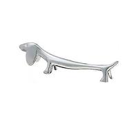 Set of 6 Cutlery Rests in the Shape of a Silver Dachshund, 2.5*9cm