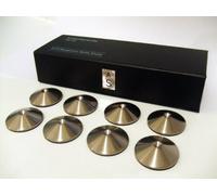 Set of 8 AudioSerenity Brushed Stainless Steel Hi-Fi Spike Shoes, [Importado de UK]