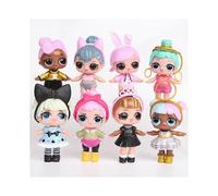 Set of 8 Pcs LOL Dolls LOL Surprise Ball Lil Sisters Pets Toys Girls Gift