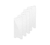 Set of five tempered glass screen protectors for MC3400 / MC3450 devices. Includes two alcohol wipes one cleaning cloth and instructions. MISC-MC34-SCRN-01
