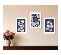 Set Of Three Its Beautiful to Be Different White Framed Print Wall Art