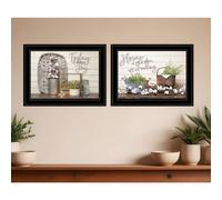 Set Of Two Choose Joy Black Framed Print Wall Art