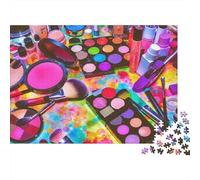 Set Paleta Maquillaje_1 Rompecabezas 1000 Piezas con Colores Vibrantes Puzzle Terapia De Arte para Pasatiempos En Casa como Cita En Casa 38x26cm/1000pcs