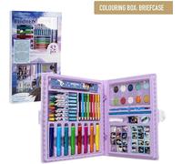 Set de Papelería Coloreable Frozen - Estuche Completo con Rotuladores, Lápices de Colores y Accesorios Escolares Decorados con Elsa, Anna y Olaf para Niñas que Aman Dibujar y Pintar