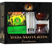 SET PARA DOS YERBA MATE BIO 400 g, 2 x MATERO, 2 x BOMBILLA - ORGANIC MATE GREEN