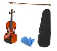 Set Para Principiante Violín 1/8 1/16 1/10 Tamaño Con Estuche Cuerdas Para Arco Reposabrazos Violín De Madera Bajo(Kit 1,1/8)