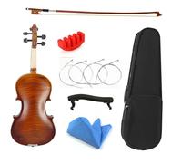 Set Para Principiante Violín 1/8 1/16 1/10 Tamaño Con Estuche Cuerdas Para Arco Reposabrazos Violín De Madera Bajo(Kit,1/16)