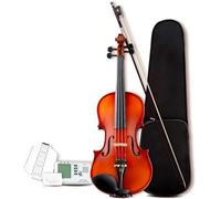 Set Para Principiante Violín Juego De Violín De Tamaño Completo 4/4 Con Metrónomo Afinador Cromático Digital De Cuerdas De Estuche Rígido