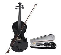 Set Para Principiante Violín Violín 4/4 Panel De Arce Regalo Para Principiantes Violín Presente Estudio De Curso De Música Adecuado(Black)