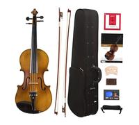 Set Para Principiante Violín Violín De Madera Maciza De Ébano Con Cuerdas De Preludio Tamaño 4/4 (tamaño Completo)