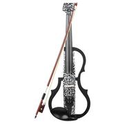 Set Para Principiante Violín Violín Electroacústico Sin Cabeza Violín Silencioso De Fibra De Carbono Violín Electrónico De Grado Profesional Para Adultos(A)