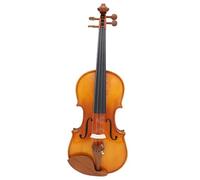 Set Para Principiante Violín Violín Madera Maciza De Abeto Práctica Para Principiantes Nivel De Rendimiento Violín Profesional(1/2 Glossy)