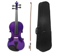 Set Para Principiante Violín Violín Morado 4/4 Con Piezas Prácticas Examen De Nivel Profesional Para Principiantes(Violin)
